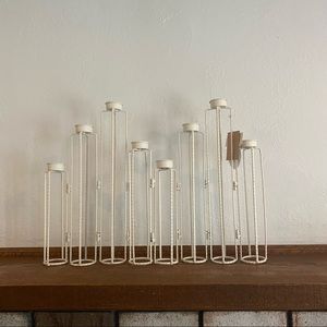 Anthropologie Candle Stand Shabby Chic Rustic Farmhouse Minimalist Mid Century